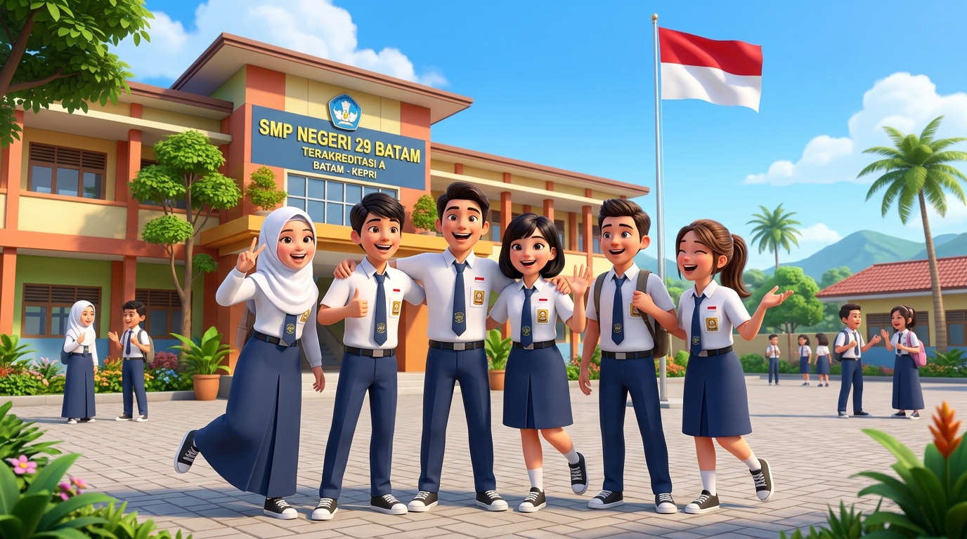 Siswa SMP Negeri 29 Batam Mengikuti Evaluasi 7 Kebiasaan